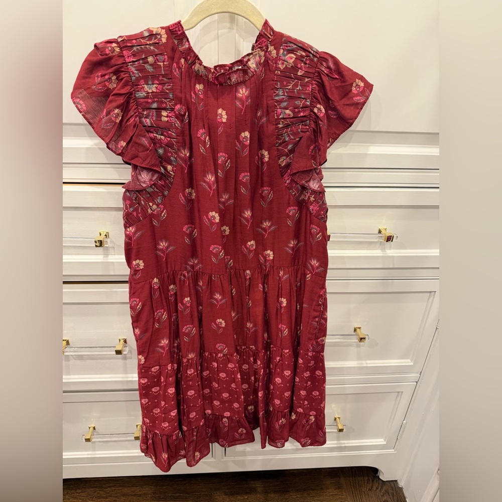 Sea New York Burgundy Floral Dress - Picture 4 of 4